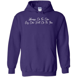 Always Dew Flourish Unisex Pullover Hoodie - Purple / S