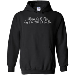 Always Dew Flourish Unisex Pullover Hoodie - Black / S