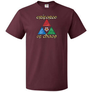 Arkenholdt Triforce of Chaos Unisex Classic Tee - Maroon / S