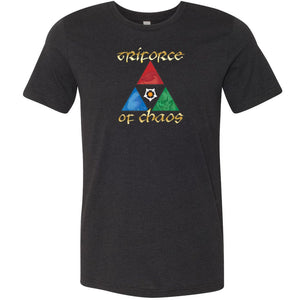 Arkenholdt Triforce of Chaos Unisex Premium Tee - Black Heather / XS