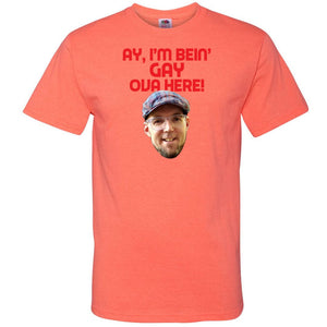 Ay I’m Bein’ Gay Ova Here! Unisex Classic Tee - Retro Heather Coral / S