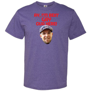 Ay I’m Bein’ Gay Ova Here! Unisex Classic Tee - Retro Heather Purple / S