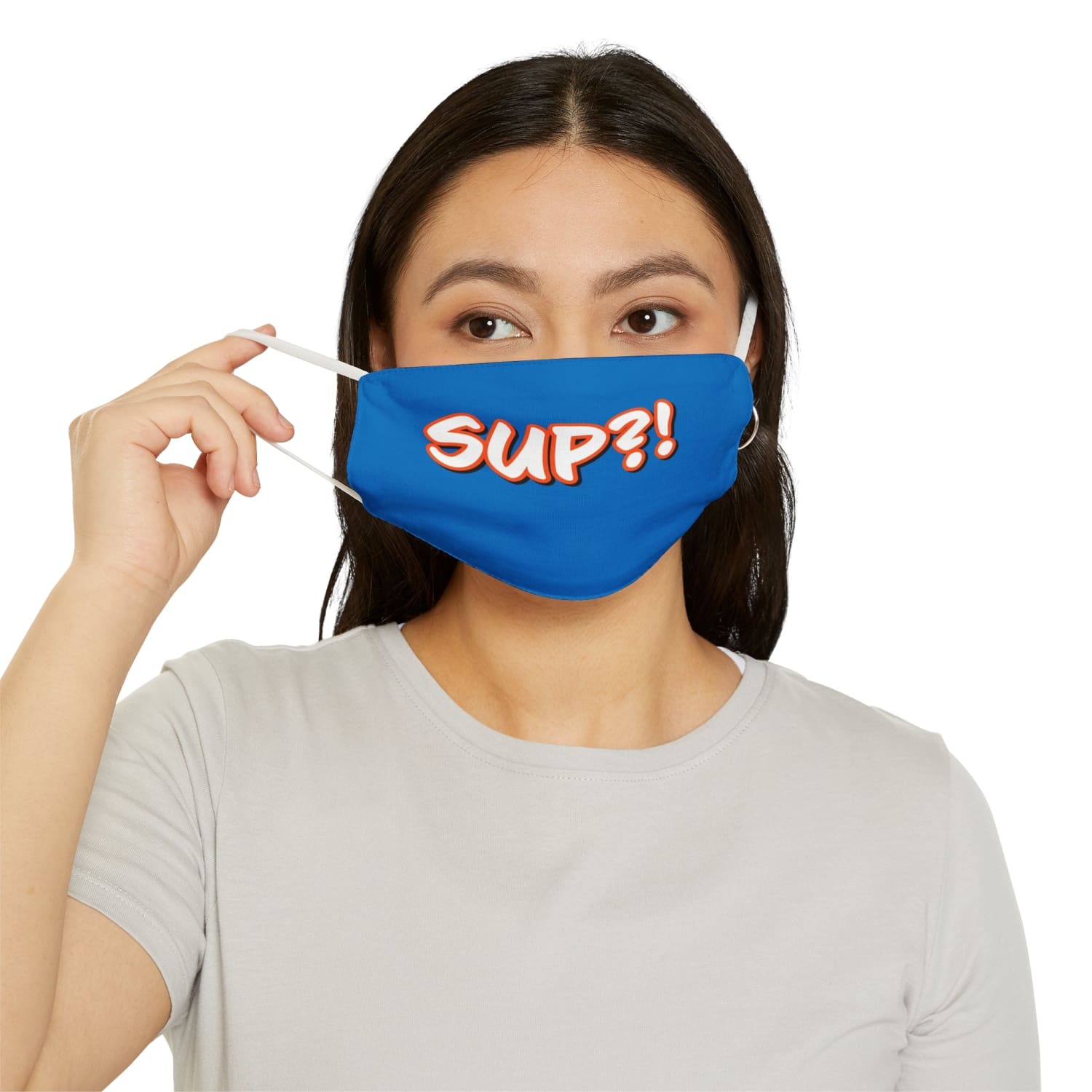 Blue Sup?! Snug-Fit Fabric Face Mask - 7.3’’ × 4.5’’ - Accessories