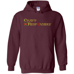 Craft Responsibly Stitchwork Unisex Pullover Hoodie - Maroon / S