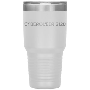Cyberqueer 3120 30oz Vacuum Tumbler - White - Tumblers