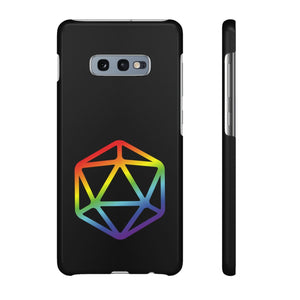 D20 Critical Pride Gay Queer Rainbow Pride PY Snap Phone Case - Samsung Galaxy S10E / Glossy - Phone Case