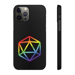 D20 Critical Pride Gay Queer Rainbow Pride PY Snap Phone Case - iPhone 12 Pro / Matte - Phone Case