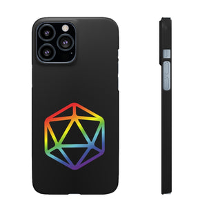 D20 Critical Pride Gay Queer Rainbow Pride PY Snap Phone Case - iPhone 13 Pro Max / Matte - Phone Case