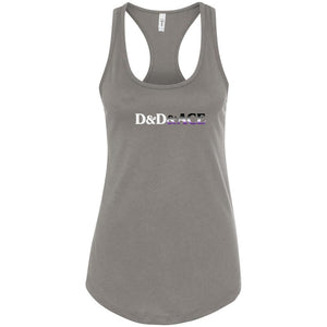 D&D&Ace Womens Premium Racerback Tank - Warm Grey / S