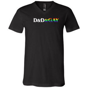 D&D&GAY Unisex Premium V-Neck Tee - Black / S