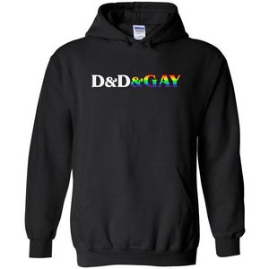 D&D&GAY Unisex Pullover Hoodie - Black / S