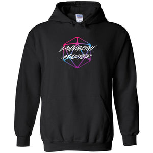 Dungeon Master DM Retro Unisex Pullover Hoodie - Black / S