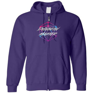 Dungeon Master DM Retro Unisex Zip Hoodie - Purple / S