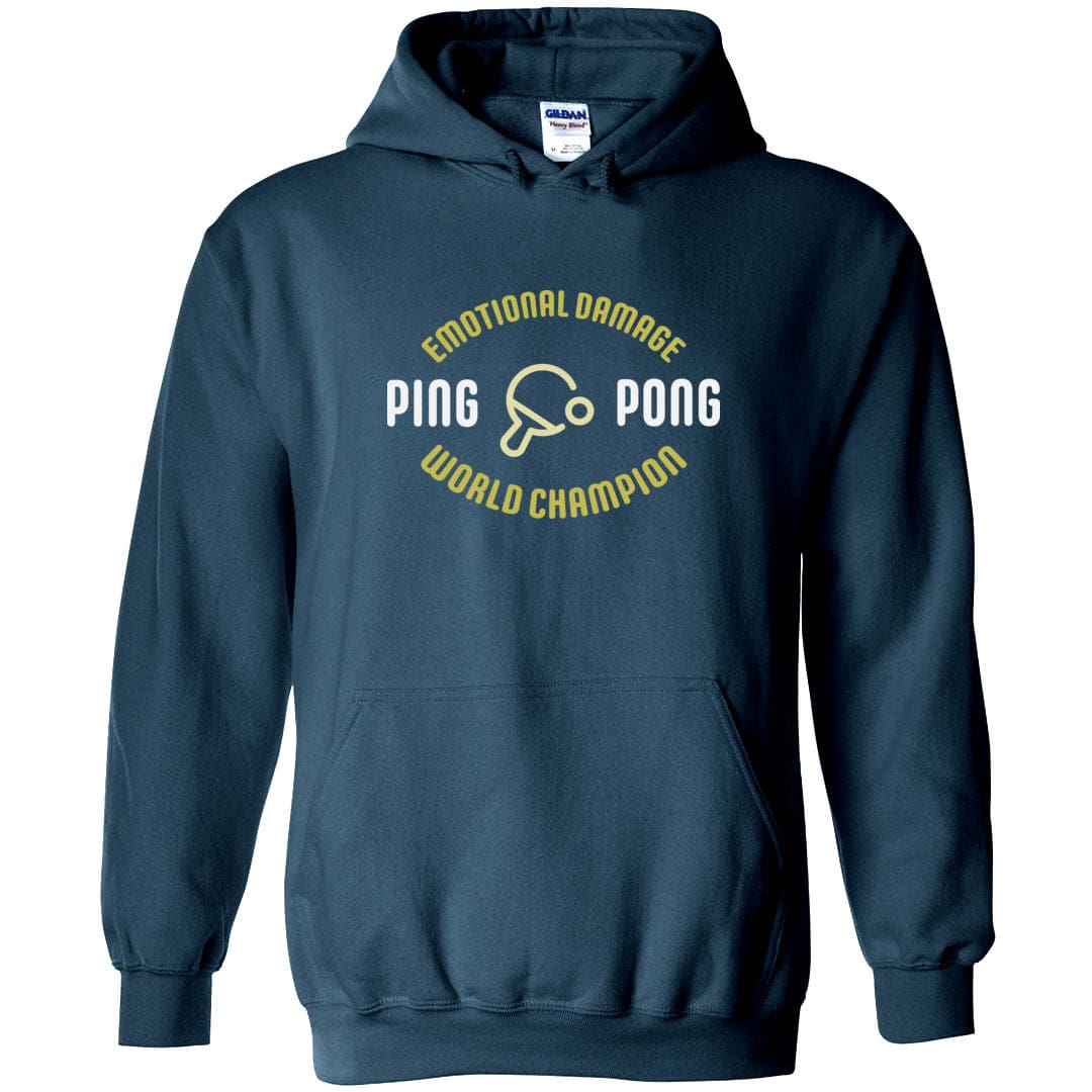 Emotional Damage Ping Pong World Champion Unisex Pullover Hoodie - Legion Blue / S