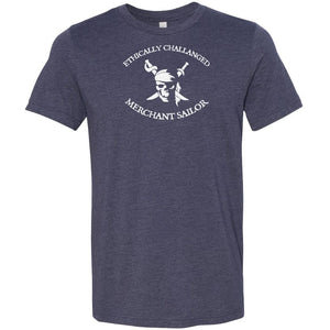Ethically Challenged Merchant Sailor Unisex Premium Tee - Heather Midnight Navy / XS