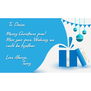 GIft Card ADD-ONS - Personalized Static E-Card