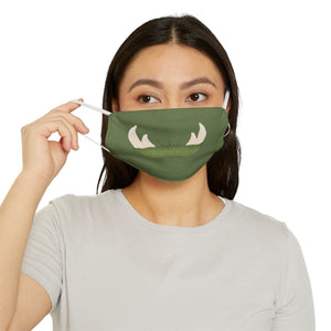 Green Orc Mouth Snug-Fit Fabric Face Mask - 7.3’’ × 4.5’’ - Accessories