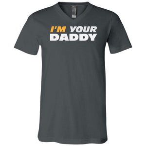 I’m Your Daddy Unisex Premium V-Neck Tee - Asphalt / S
