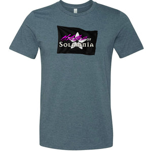 Legacy of Chaos HAG Flag Unisex Premium Tee - Heather Slate / XS