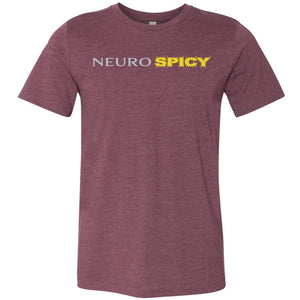 Neuro SPICY Unisex Premium Tee - Heather Maroon / XS