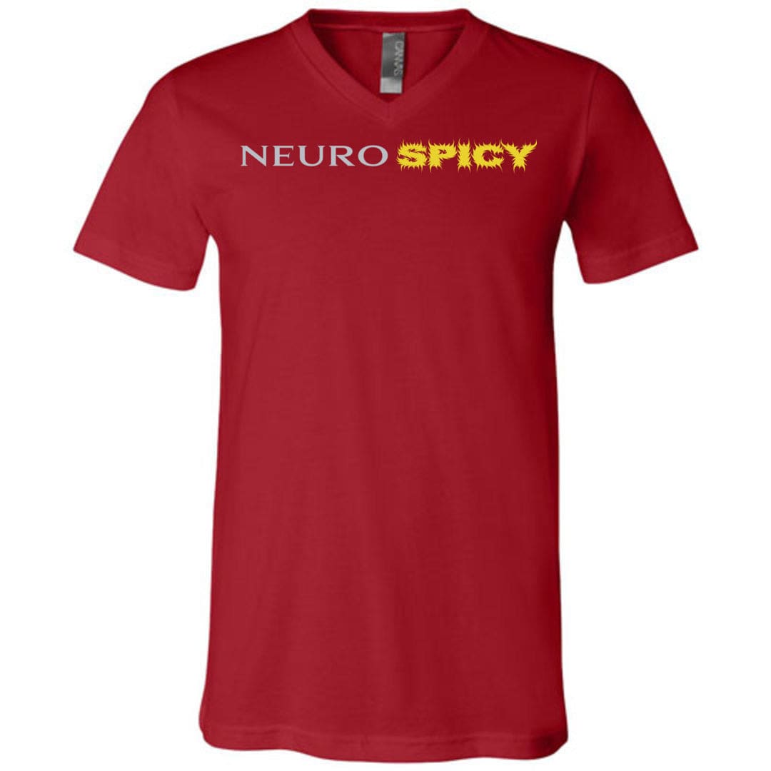 Neuro SPICY Unisex Premium V-Neck - Canvas Red / S