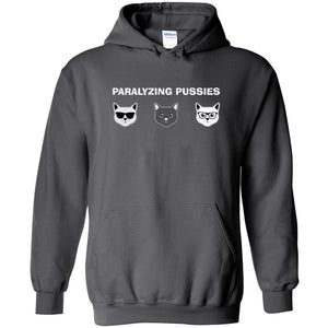 Paralyzing Pussies Mod Unisex Pullover Hoodie - Charcoal / S