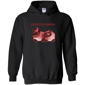 Paralyzing Pussies Siamese Unisex Pullover Hoodie - Black / S