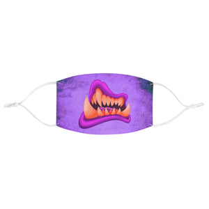 Pink Monster Mouth Fabric Face Mask - One size - Accessories