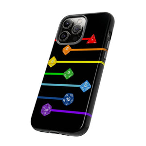 Polyhedral Pride Rainbow Dice PY Tough Phone Case - Phone Case