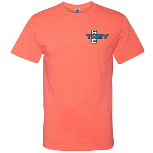 Pronoun Crossword They She Unisex Classic Tee - Retro Heather Coral / S