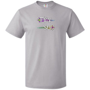 Pronoun Wishing Star They She Unisex Classic Tee - Silver / S