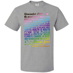 Remember Folks Updated Unisex Classic Tee - Athletic Heather / S