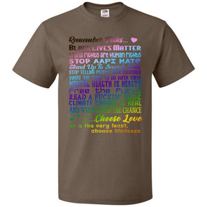 Remember Folks Updated Unisex Classic Tee - Chocolate / S