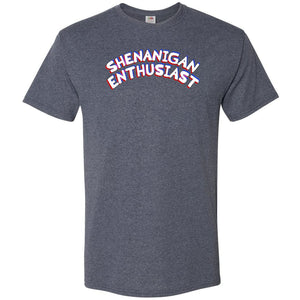 Shenanigan Enthusiast Unisex Classic Tee - Vintage Heather Navy / S