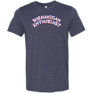 Shenanigan Enthusiast Unisex Premium Tee - Heather Midnight Navy / XS