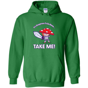 Take Me! Unisex Pullover Hoodie - Irish Green / S