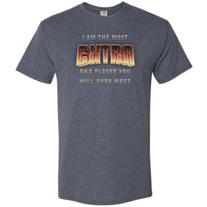 The Most EXTRA D&D Player Unisex Classic Tee - Vintage Heather Navy / S