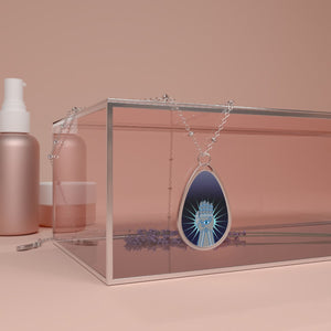 The Watcher - Helm - Holy Symbol Necklace - One Size / Silver - Accessories