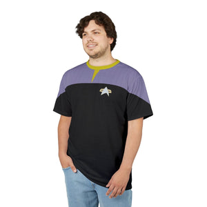 Trek Uniform Tee DS9 - Operations Gold - Unisex AOP Tee - All Over Prints