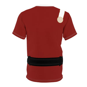 Trek Uniform Tee Movie - Command White - Unisex AOP Tee - Monster Maroon - All Over Prints