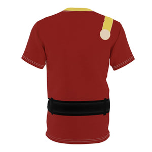 Trek Uniform Tee Movie - Operations Gold - Unisex AOP Tee - Monster Maroon - All Over Prints