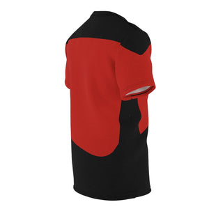 Trek Uniform Tee TNG - Command Red - Unisex AOP Tee - All Over Prints