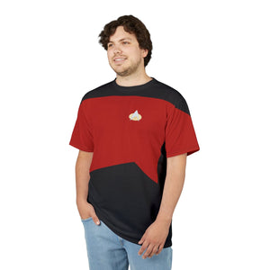 Trek Uniform Tee TNG - Command Red - Unisex AOP Tee - All Over Prints