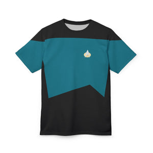 Trek Uniform Tee TNG - Sciences Blue - Unisex AOP Tee - All Over Prints