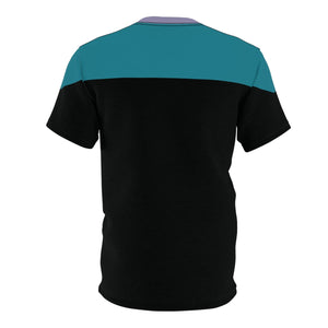 Trek Uniform Tee Voyager - Sciences Blue - Unisex AOP Tee - All Over Prints