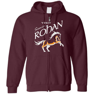 Visit Scenic Rohan Unisex Zip Hoodie - Maroon / S