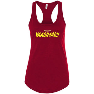 YAASIMAR!! Womens Racerback Tank - Scarlet / S