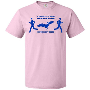 6 Feet of Geese Light Unisex Classic Tee - Classic Pink / S