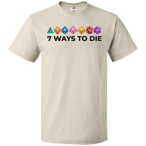 7 Ways To Die Light Unisex Classic Tee - Natural / S