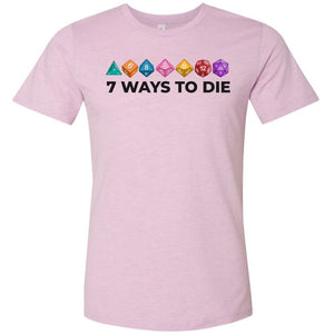 7 Ways To Die Light Unisex Premium Tee - Heather Prism Lilac / XS